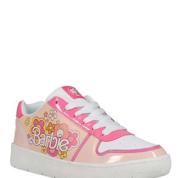 Women's Barbie by Mattel Pink Casual Court Sneaker, Whole Sizes 8, Regular W NWT - Picture 16 of 16